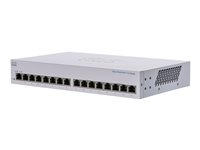 Cisco Business 110 Series 110-16T - Commutateur - non géré - 16 x 10/100/1000 - Montable sur rack, de bureau, fixation murale