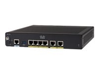 Cisco Integrated Services Router 927 - Routeur - WWAN commutateur 4 ports - 1GbE - ports WAN : 2