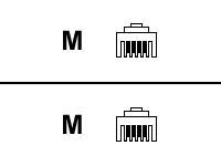 Cisco - Modemkabel - RJ-11 (M) naar RJ-11 (M) - voor Cisco 17XX, 18XX, 831, 836, 837