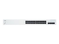 Cisco Business 220 Series CBS220-24T-4G - Commutateur - intelligent - 24 x 10/100/1000 + 4 x Gigabit SFP (liaison montante) - Montable sur rack