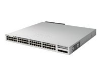 Cisco Catalyst 9300L - Network Essentials - commutateur - C3 - Géré - 48 x 10/100/1000 (PoE+) + 4 x SFP+ 10 Go (liaison montante) - Montable sur rack - PoE+ (505 W) - avec 1 an Network Essentials