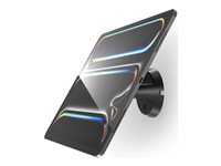 Compulocks Universal Invisible Mount Tilting Wall Mount - Kit de montage (support mural) - pour tablette - invisible - noir - Taille d'écran : jusqu'à 13 pouces - Interface de montage : 100 x 100 mm