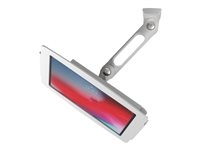 Compulocks iPad 10.2" Bras oscillant Articulé pivotant et boîtier Space - Boîtier - Anti-vol - pour tablette - verrouillable - aluminium de haute qualité - blanc - Taille d'écran : 10.2" - montable sur mur, montable en surface, dessus de comptoir - pour Apple 10.2-inch iPad (7ème génération, 8ème génération, 9ème génération)