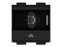 Crestron Gravity Cable Retractor FT2A-CBLR-GR-CAT6 - Système de rétractation de câble - RJ-45 - noir - pour P/N: FT2-202-ELEC-PTL-B, FT2-500-ELEC-PTL-B