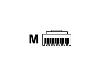 Datalogic - Seriële kabel - RJ-45 (10 pins) (M) - 3.7 m - voor Gryphon I GD4110, GD4130; Magellan 95XX; QuickScan I QD2110, QD2130