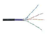 DIGITUS - Câble en vrac - 1000 m - SFTP, PiMF - CAT 7 - extérieur, solide - noir, RAL 9005