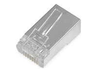 DIGITUS - Connecteur de réseau - RJ-45 (M) - blindé - CAT 6 - clair (pack de 100)