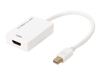 ASSMANN - Adaptateur vidéo - Mini DisplayPort mâle pour HDMI femelle - 20 cm - blanc - actif, moulé