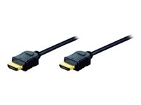 ASSMANN - Câble HDMI avec Ethernet - HDMI mâle pour HDMI mâle - 10 m - triple blindage - noir