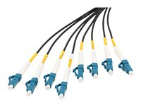 DIGITUS - Câble éclaté - mode unique LC/UPC (P) pour mode unique LC/UPC (P) - 50 m - fibre optique - 9 / 125 micromètres - G.657.A1/OS2 - sans halogène, intérieur/extérieur - noir
