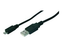 ASSMANN - Câble USB - Micro-USB de type B (M) pour USB (M) - 1 m - moulé - noir