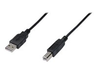 DIGITUS - Câble USB - USB (M) pour USB type B (M) - USB 2.0 - 3 m - moulé - noir