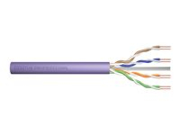 DIGITUS Professional - Bulk cable - UTP - simplex - CAT 6 - IEEE 802.5/IEEE 802.3 - halogen-free, solid - purple, RAL 4005