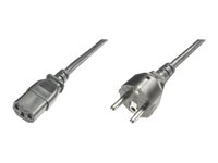 ASSMANN - Câble d'alimentation - power CEE 7/7 (M) pour power IEC 60320 C13 - CA 250 V - 1.2 m - moulé - noir - Allemagne