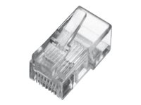 DIGITUS - Connecteur de réseau - RJ-45 (M) - non blindé - CAT 3 - clair