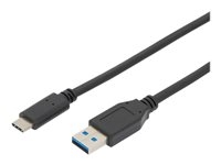 ASSMANN - Câble USB - USB-C (M) pour USB type A (M) - USB 3.1 Gen2 - 3 A - 1 m - moulé - noir