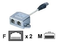DIGITUS - Adaptateur réseau - RJ-45 (M) pour RJ-45 (F) - STP - CAT 5e