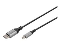 DIGITUS - Câble DisplayPort - Mini DisplayPort (M) pour DisplayPort (M) - DisplayPort 1.4 - 2 m - support 8K60Hz (7680 x 4320), support pour 4K144Hz - noir