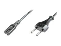 ASSMANN - Power cable - power IEC 60320 C7, Europlug to Europlug (M) - 1.8 m