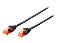 DIGITUS Professional - Patch cable - RJ-45 (M) to RJ-45 (M) - 25 m - UTP - CAT 6 - IEEE 802.3 - halogen-free, molded, snagless - grey