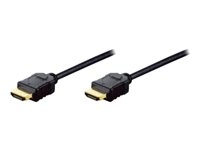 ASSMANN - Câble HDMI avec Ethernet - HDMI mâle pour HDMI mâle - 3 m - triple blindage - noir