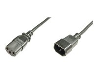 ASSMANN - Rallonge de câble d'alimentation - IEC 60320 C14 pour power IEC 60320 C13 - 1.8 m - noir