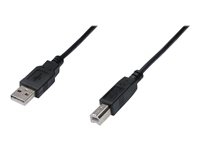 ASSMANN - Câble USB - USB type B (M) pour USB (M) - USB 2.0 - 3 m - moulé - noir