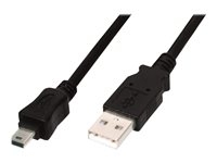 ASSMANN - Câble USB - mini USB type B (M) pour USB (M) - USB 2.0 - 3 m - moulé - noir