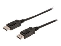 DIGITUS - Câble DisplayPort - DisplayPort (P) verrouillé pour DisplayPort (P) verrouillé - 2 m - moulé - noir