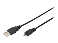 ASSMANN - Câble USB - USB (M) pour Micro-USB de type B (M) - USB 2.0 - 1.8 m - moulé - noir