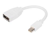 DIGITUS - Adaptateur DisplayPort - Mini DisplayPort (M) pour DisplayPort (F) - DisplayPort 1.2 - 15 cm - moulé, support pour 4K60Hz - blanc