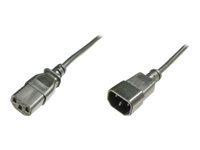 ASSMANN - Rallonge de câble d'alimentation - power IEC 60320 C13 pour IEC 60320 C14 - CA 250 V - 5 m - moulé - noir