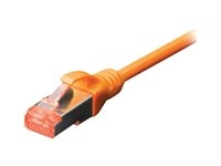 DIGITUS - Patch cable - RJ-45 (M) to RJ-45 (M) - 1 m - SFTP - CAT 6 - booted, halogen-free, snagless - orange