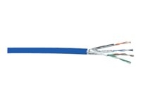 DIGITUS - Câble en vrac - 305 m - paire torsadée écrantée (F/UTP) - CAT 6a - bleu clair