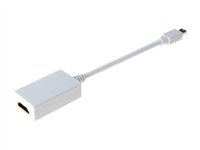 DIGITUS - Adaptateur vidéo - Mini DisplayPort mâle pour HDMI femelle - 15 cm - double blindage - blanc