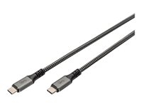 DIGITUS - Câble USB - 24 pin USB-C (M) pour 24 pin USB-C (M) - USB4 - 3 m - support pour 4K60Hz (3840 x 2160), support 5K60Hz (5120 x 2880), support 4K60Hz (7680 x 4320) - noir