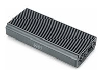 DIGITUS - Boitier externe - 40 Gbit/s, externe, en aluminium, sans outil - M.2 - M.2 NVMe Card - USB4 - pantone 430 C