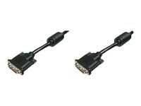 ASSMANN - Câble DVI - liaison double - DVI-D (M) pour DVI-D (M) - 10 m - moulé, vis moletées - noir