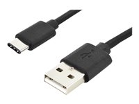 DIGITUS - Câble USB - USB (M) pour USB-C (M) - USB 2.0 - 3 A - 1 m - Prise en charge de Power Delivery - noir