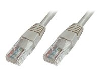 DIGITUS Ecoline - Patch cable - RJ-45 (M) to RJ-45 (M) - UTP - CAT 5e - booted - grey