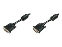 ASSMANN - Câble DVI - liaison double - DVI-D (M) pour DVI-D (M) - 2 m - moulé - noir