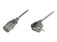 ASSMANN - Câble d'alimentation - power CEE 7/7 pour power IEC 60320 C13 - CA 250 V - 1.8 m - connecteur à 90 ° - noir