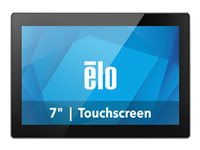 Elo 0704LS - LED monitor - 7" - touchscreen - 1280 x 800 HD @ 60 Hz - 400 cd/m² - 800:1 - 35 ms - USB-C - speakers - dark grey