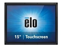 Elo 1590L - Rev B - LED-monitor - 15" - open raamwerk - aanraakscherm - 1024 x 768 @ 75 Hz - 250 cd/m² - 700:1 - 16 ms - HDMI, VGA, DisplayPort - zwart