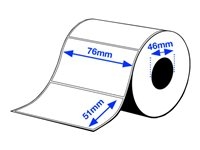 Epson Premium - Polypropyleen (PP) - mat - permanente acryl kleeflaag - 76 x 51 mm 9630 etiket(ten) (18 rol(len) x 535 doos - gesneden etiketten met kleur