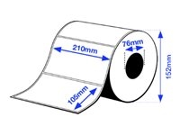 Epson Premium - Polypropyleen (PP) - mat - permanente acryl kleeflaag - 105 x 210 mm 1036 etiket(ten) (4 rol(len) x 259 gesneden etiketten met kleur
