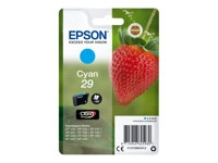 Epson 29 - 3.2 ml - cyan - original - emballage coque avec alarme radioélectrique/ acoustique - cartouche d'encre - pour Expression Home XP-235, 245, 247, 255, 332, 335, 342, 345, 432, 435, 442, 445, 455