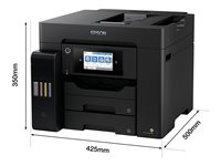 Epson EcoTank ET-5855 - Imprimante multifonctions - couleur - jet d'encre - ITS - A4/Legal (support) - jusqu'à 25 ppm (impression) - 550 feuilles - 33.6 Kbits/s - USB, LAN, Wi-Fi(ac) - noir