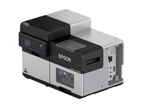 Epson ColorWorks C8000e (BK) - Label printer - colour - ink-jet - Roll (11.2 cm) - 600 x 1200 dpi - up to 300 mm/sec (mono) / up to 300 mm/sec (colour) - Gigabit LAN, USB 3.0, serial