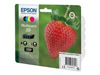 Epson 29 Multipack - Pack de 4 - 14.9 ml - noir, jaune, cyan, magenta - original - emballage coque avec alarme radioélectrique/ acoustique - cartouche d'encre - pour Expression Home XP-235, 245, 247, 255, 332, 335, 342, 345, 432, 435, 442, 445, 455